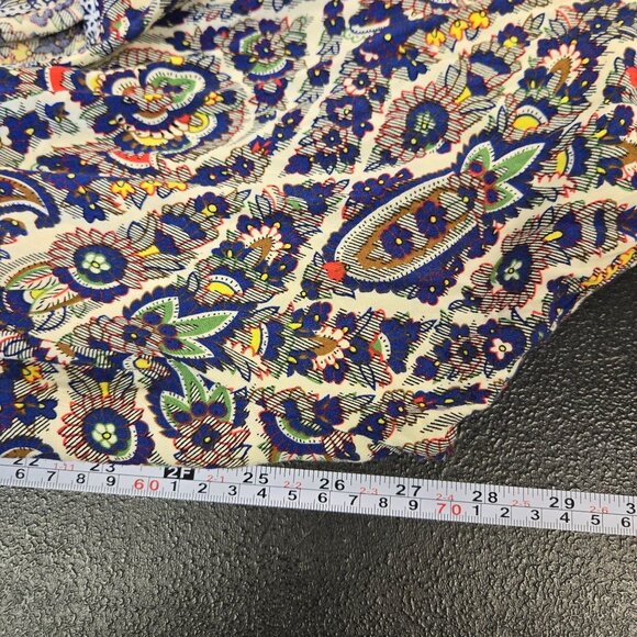 Umgee + Cold Shoulder Flowy Bell Sleeve Paisley Print Boho Blouse 2XL - Picture 8 of 9